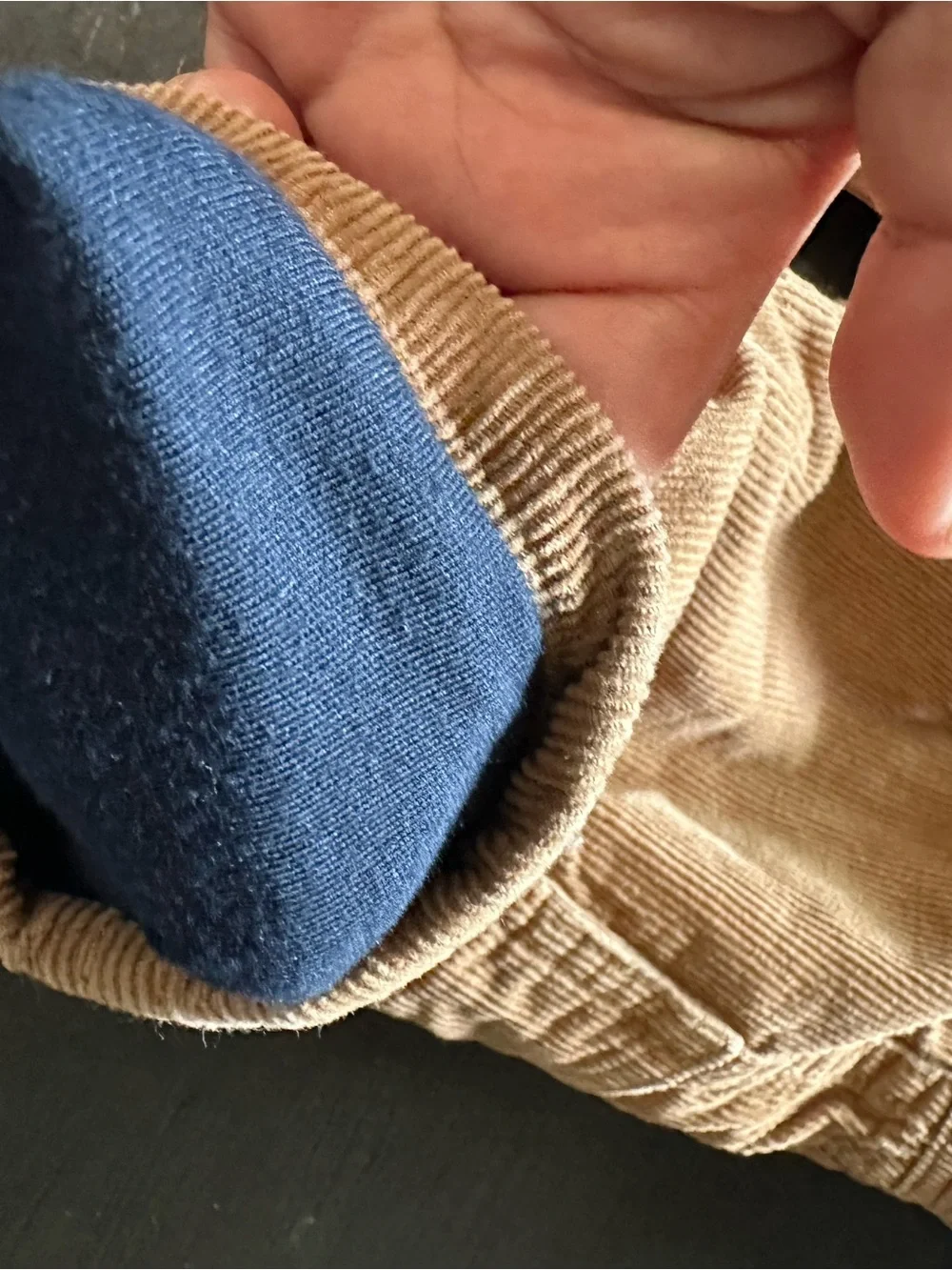 OshKosh B'gosh Brown Corduroy & Blue Denim Kids Overalls